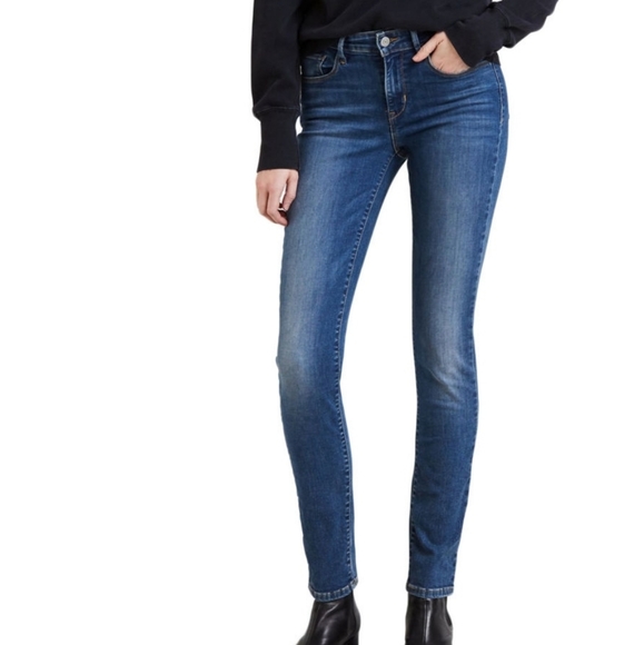 Levi's Denim - Levi's Mid-rise skinny jeans 12 Short